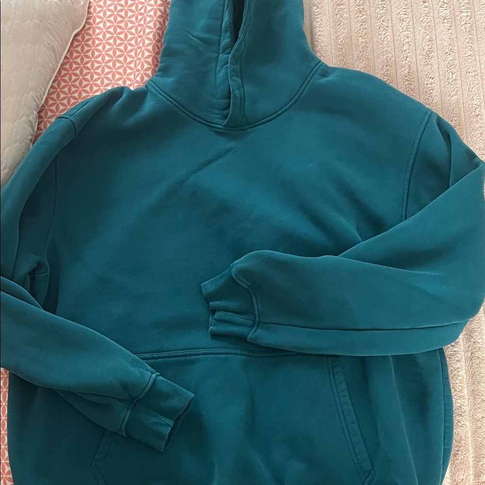 Teal Hooded Sweatshirt